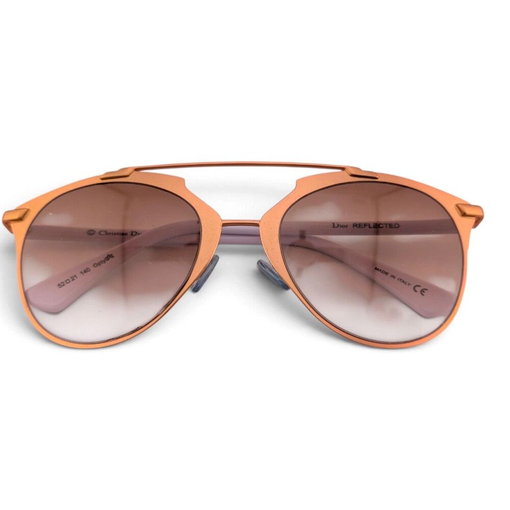 Christian Dior Reflected Sunglasses 31ZNR Rose Copper White Gradient 52-21-140